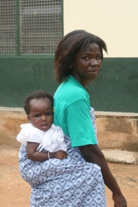 Kim Clune - Mother at Clinic, Ghana
