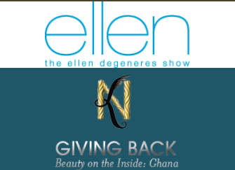 Ellen Degeneres Announces Nicole Kristine Giving Back to Ghana
